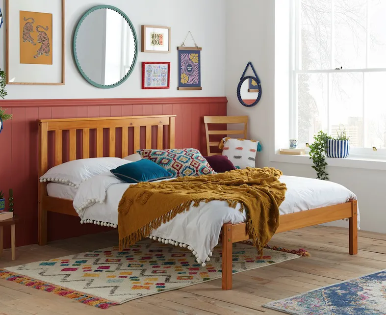 Cosmo Pine Bed Frame